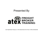 Atex Freight Broker Training