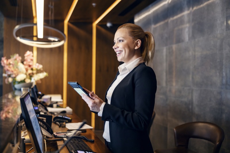 Front Desk at a Hotel